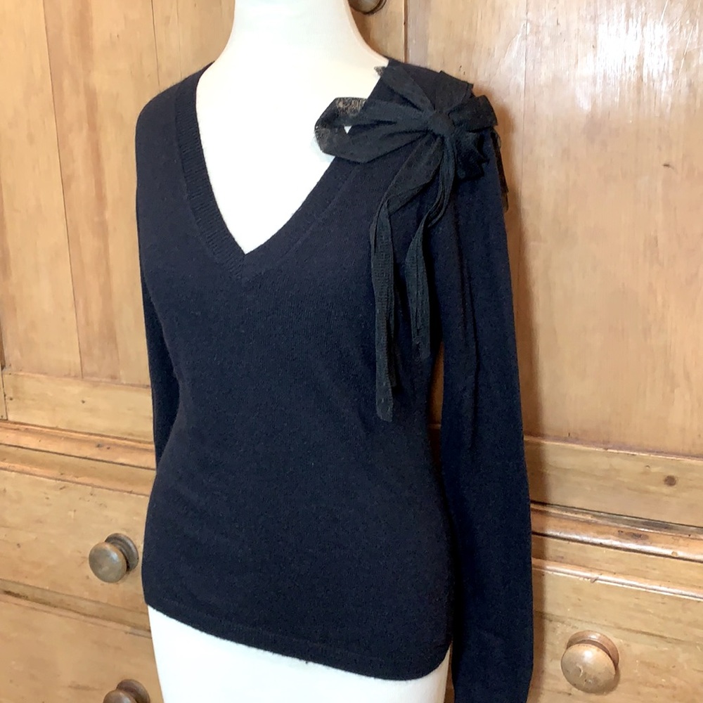 Red Valentino black wool/cashmere  blend sweater